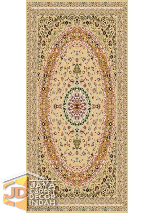 Karpet Permadani Solomon 700 Reeds Lajevardi Beige 3616 ukuran 100x150, 150x225, 200x300, 250x350, 300x400